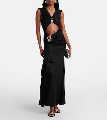 Droplet Crystal cutout embellished maxi dress | Christopher Esber