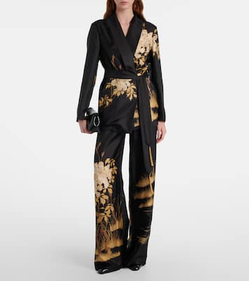 Cardigan cache-cœur Tunica en sergé de soie | Max Mara