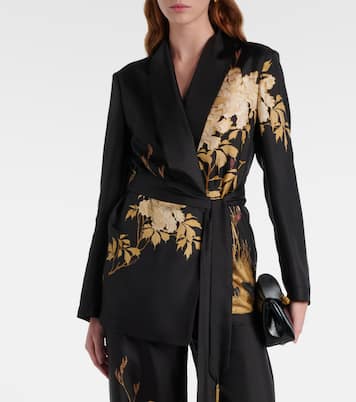 Cardigan cache-cœur Tunica en sergé de soie | Max Mara