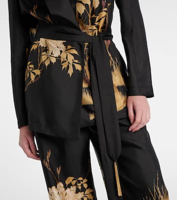 Cardigan cache-cœur Tunica en sergé de soie | Max Mara