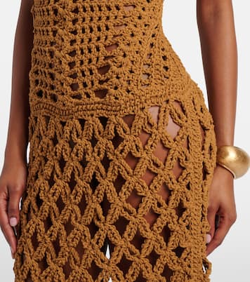 Crochet cotton maxi dress | Balmain