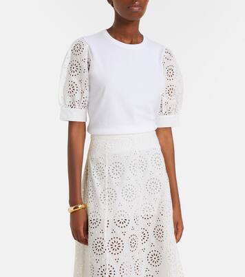 T-Shirt The Deco aus Baumwoll-Jersey | Frame