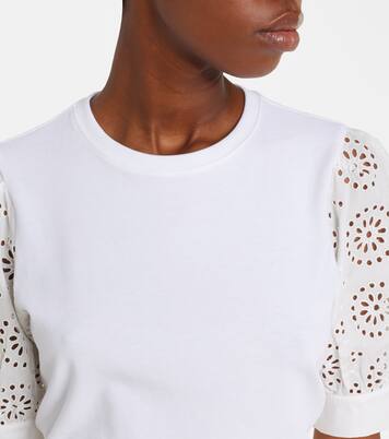 T-Shirt The Deco aus Baumwoll-Jersey | Frame