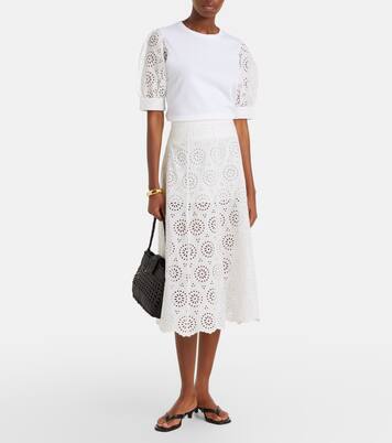 T-Shirt The Deco aus Baumwoll-Jersey | Frame