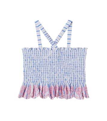 Besticktes Top Florentina aus Baumwolle | Louise Misha