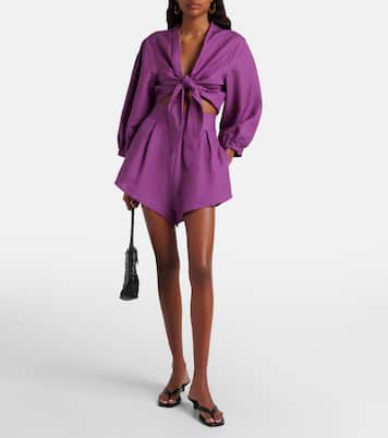 Shorts aus einem Leinengemisch | Adriana Degreas