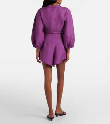 Shorts aus einem Leinengemisch | Adriana Degreas