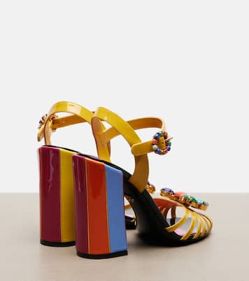 Keira embellished leather sandals | Dolce&Gabbana