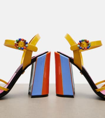 Keira embellished leather sandals | Dolce&Gabbana