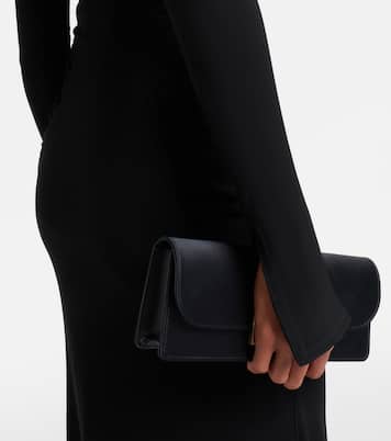 Gathered asymmetric jersey midi dress | Victoria Beckham