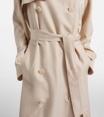 Veyron ovesized twill trench coat | The Frankie Shop