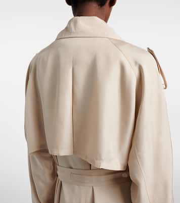 Veyron ovesized twill trench coat | The Frankie Shop