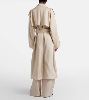 Veyron ovesized twill trench coat | The Frankie Shop