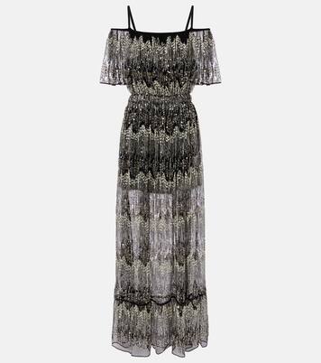 Embellished off-shoulder gown | Rabanne
