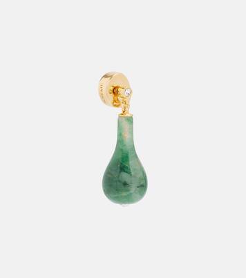 Jade 24kt gold-plated drop earrings | Toteme
