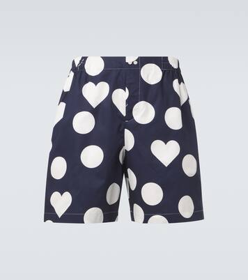 Caleçon polka-dot cotton poplin shorts | Jacquemus