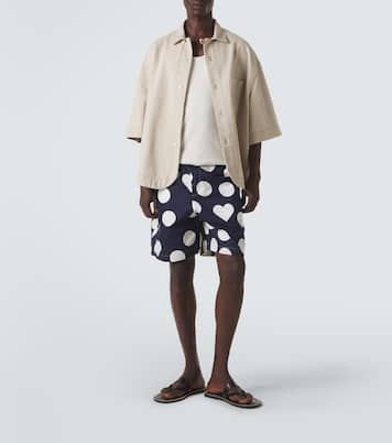 Caleçon polka-dot cotton poplin shorts | Jacquemus