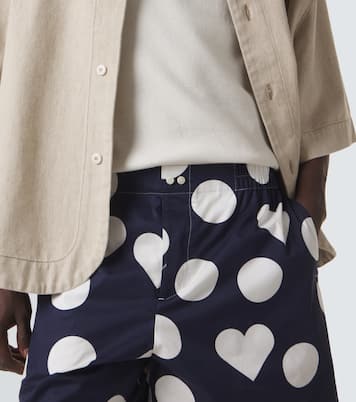Caleçon polka-dot cotton poplin shorts | Jacquemus