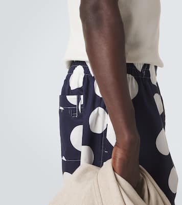 Caleçon polka-dot cotton poplin shorts | Jacquemus