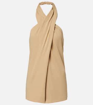 Halterneck jersey top | Toteme