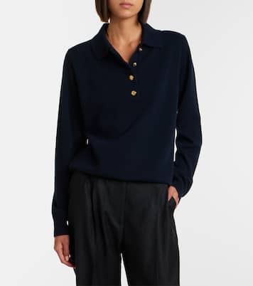 Highland wool and cashmere polo sweater | Blazé Milano