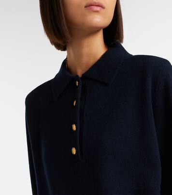 Highland wool and cashmere polo sweater | Blazé Milano