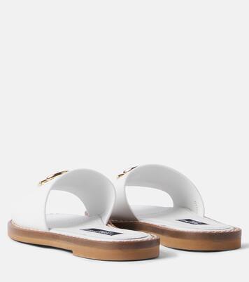DG leather slides | Dolce&Gabbana Kids