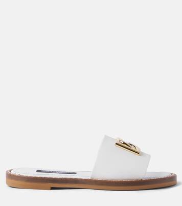 DG leather slides | Dolce&Gabbana Kids