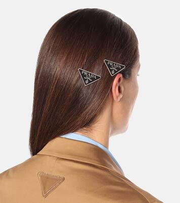 Set de 2 horquillas con logo | Prada