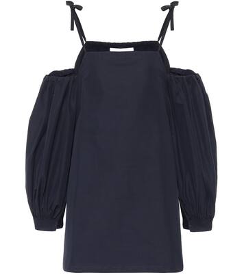 Top à encolure bardot en coton | Jil Sander