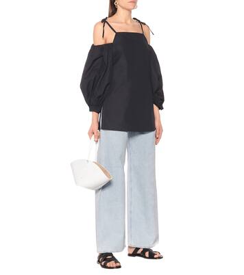 Top à encolure bardot en coton | Jil Sander