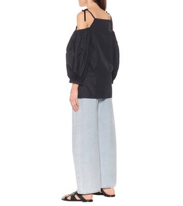 Top à encolure bardot en coton | Jil Sander