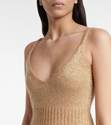 Robe midi Reese en mohair mélangé | Altuzarra