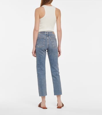 High-Rise Straight Jeans Isabelle | AG Jeans
