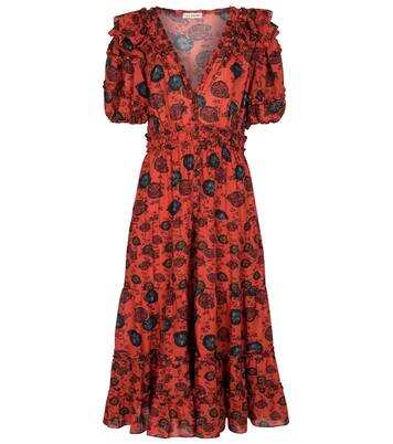 Robe midi Irvette en coton mélangé | Ulla Johnson