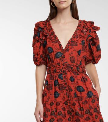 Robe midi Irvette en coton mélangé | Ulla Johnson