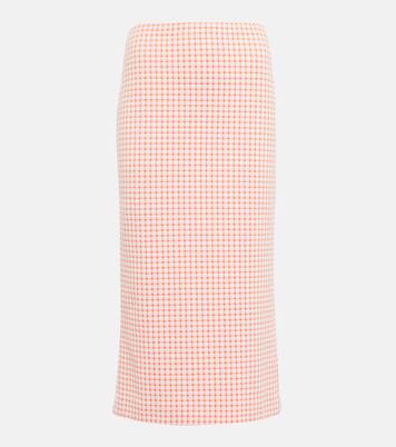 Jupe crayon à carreaux vichy | Miu Miu