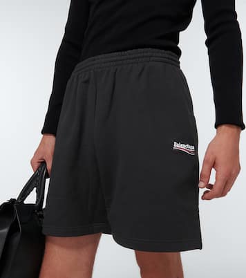 Printed cotton jersey shorts | Balenciaga