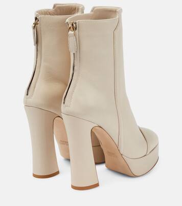 Alexa platform leather ankle boots | Malone Souliers