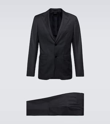 Traje de lana con raya diplomática | Zegna