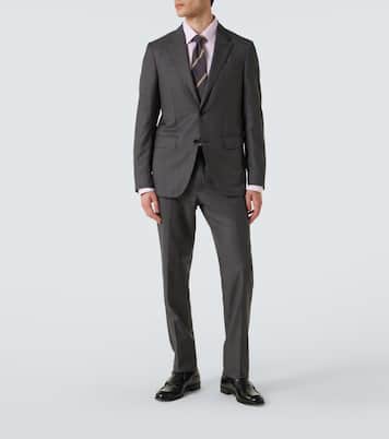 Traje de lana con raya diplomática | Zegna
