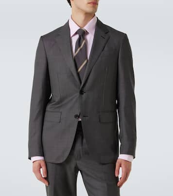 Traje de lana con raya diplomática | Zegna
