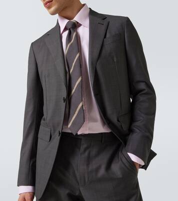 Traje de lana con raya diplomática | Zegna