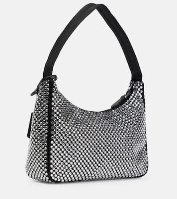 Borsa in raso con cristalli | Prada