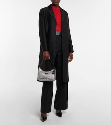 Borsa in raso con cristalli | Prada