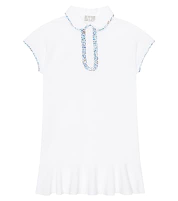 Cotton piqué polo dress | Il Gufo