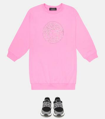 Medusa cotton dress | Versace Kids
