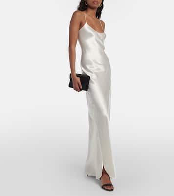 Robe longue Cami en satin de soie | Nili Lotan