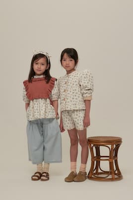 Anna floral cotton-blend jacket | C'era Una Volta