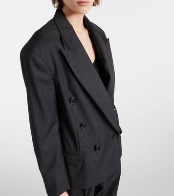 Klero checked virgin wool blazer | Isabel Marant